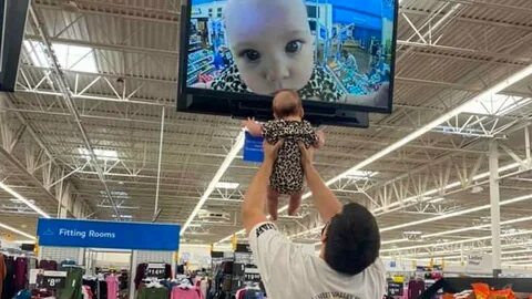 Showing Baby to a Supermarket Camera Know Your Meme