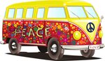 File - Vw Peace And Love - (2000x1250) Png Clipart Download