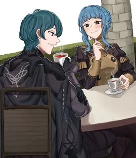 Marianne and Byleth in a tea time Fire Emblem: Three Houses 