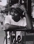 mc lyte; white and black, 90s hip hop Hip hop