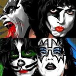 Kiss artwork, Kiss art, Kiss album covers