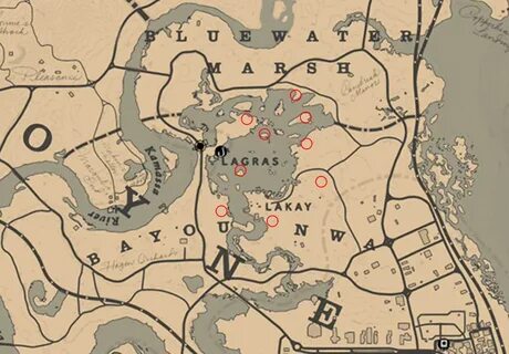 Rdr2 Lady Slipper Orchid Locations Map - Red Dead Redemption