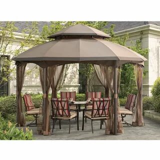 Amazon.com: Sunjoy Replacement Canopy Set for Heritage Gazeb