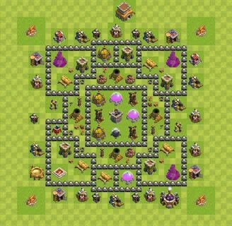 Farming Base TH8 - Clash of Clans - Town Hall Level 8 Base, 