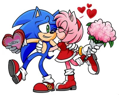 Sonic Valentines - Sonic and Amy by https://www.deviantart.c