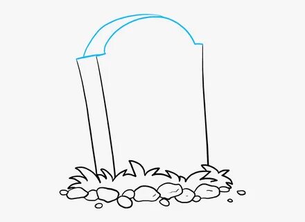 Tombstone Drawing Clip Art And How To Draw A - Draw A Easy T