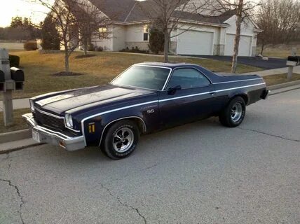 1973 El Camino Navy blue came with a 350 but we put a 400 wi