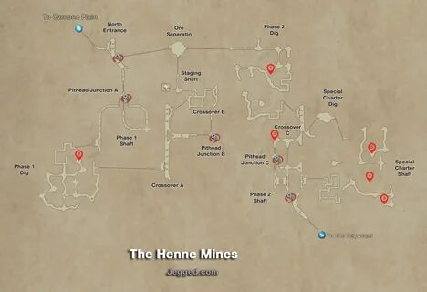 Final Fantasy XII Map of the Henne Mines - Jegged.com