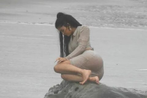 Wet KYLIE JENNER on the Photoshoot in Malibu 06/05/2019 - Ha