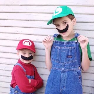 DIY Mario and Luigi Costumes for Kids - Maker Mama