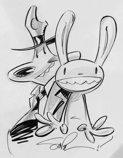 Sam & Max created by Steve Purcell Art reference, Max, Cool 