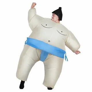 Cosplay Sumo Wrestler Costume Adut Kid Inflatable Suit Blow 