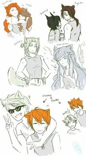 Humanized Warriors Doodles 3 by runtyiscute1999 Warrior cats