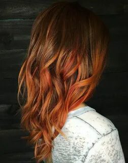 50 Fresh Trendy Ideas for Copper Hair Color Orange ombre hai