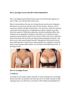 How to naturally make your breast bigger 💖 Home remedies to 