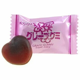 Kasugai Grape Gummy Candy: 20-Piece Bag Gummy candy, Kasugai