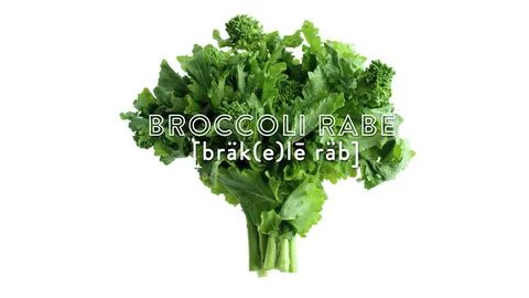 How to Pronounce Broccoli Rabe - YouTube
