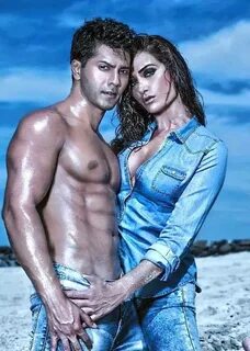 Shirtless Bollywood Men: Varun Dhawan's oiled sexy abs.