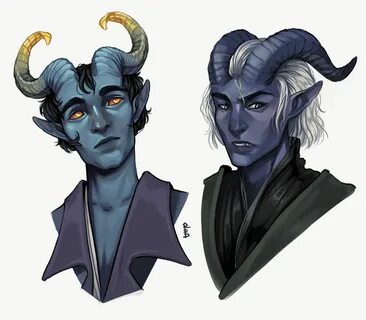 Tiefling boys are beautiful and I love painting... - RED art