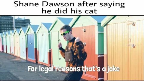 Shane Dawson For Legal Reasons, That's a Joke Know Your Meme