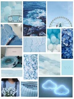 Light blue collage Vintage design ideas, Diy art painting, A
