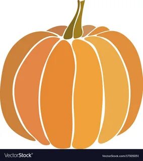 Pumpkin icon isolated on white Royalty Free Vector Image