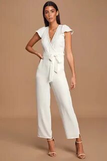 Lulus Small White Jumpsuit. Never worn! limited edition