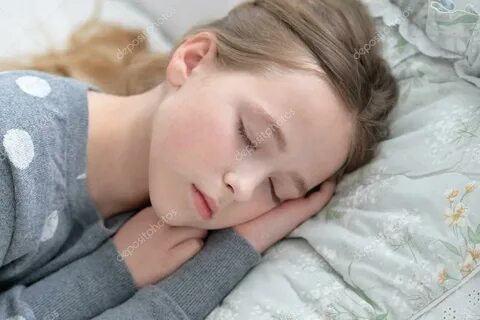 Cute little girl sleeping Stock Photo by © aletia 115947242