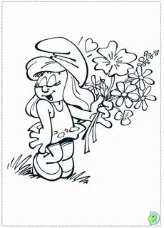printable smurfette coloring page - Clip Art Library