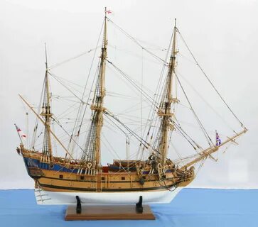 Ship model English East Indiaman PRINCE OF WALES of 1740 Mod