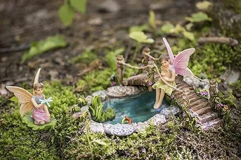 Amazon.com : Joykick Fairy Garden Fish Pond Kit - Miniature 