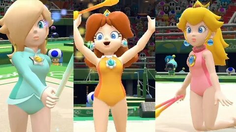 Mario and Sonic at The Rio 2016 Olympic Games - ALL Girls - 