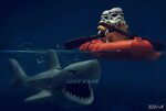 Stormtroopers in peril Shark attack! Lighting setup: blog.. 