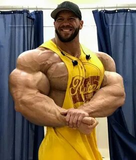 Male bodybuilders transformed into massive, bulging, flexing