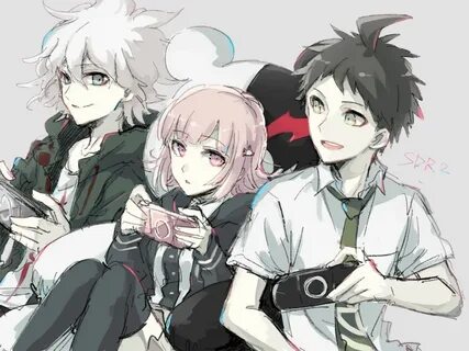 Nagito x Chiaki x Hajime Danganronpa, Danganronpa funny, Dan