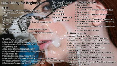 Cum Eating for Beginners - Fap Roulette