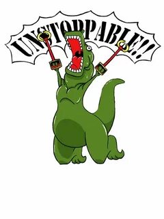 Unstoppable T-Rex Sticker by Lexisketch in 2022 T rex humor,