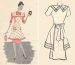 vintage polka dot apron 1945 Aprons vintage, Aprons patterns