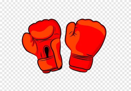 Pair of red-and-black boxing gloves illustration, Boxing glo