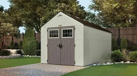 Dual Entry Storage Sheds - 8 x 15 ft - Quality Plastic Sheds