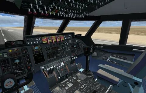 FSX Lockheed C5 Galaxy With Updated Panels - Wizzsim.com