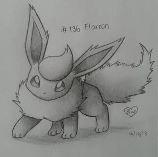 #136 Flareon by Bluekiss131 on deviantART Pokemon sketch, Pi
