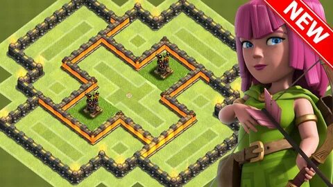 Clash Of Clans - "NEW!" BEST TOWN HALL 6 (TH6) HYBRID BASE w