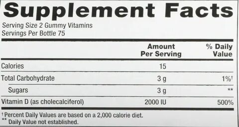 Vitafusion Vitamin D3 Gummy Vitamins 150 Count Packaging May