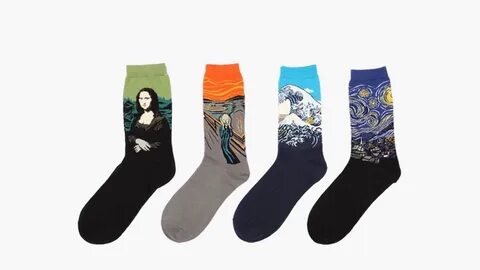 1 Pair New Retro Vintage Unisex Women Men Modern Famous Art 