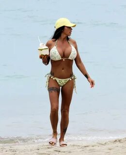 Katie Price in Bikini on the Beach in Thailand 07/18/2018 * 
