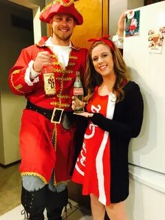 Captain and Coke! Cute couple halloween costumes, Couple hal