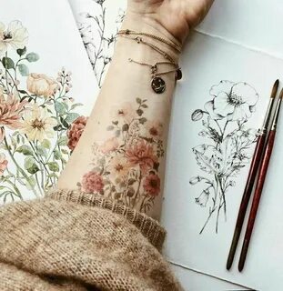 Pin by liezelotte brosens on art. Floral tattoo design, Beau