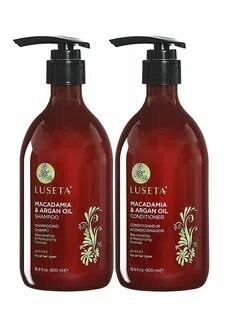 Luseta Macadamia and Argan Oil Shampoo and Conditioner 16.9o