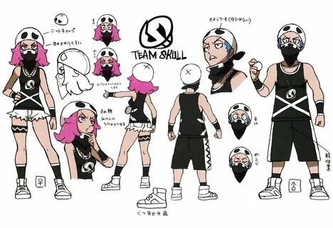 Team Skull High Resolution Concept artwork from Pokemon Ultr